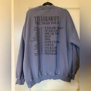 Taylor Swift Eras Tour Blue Crewneck - XL
